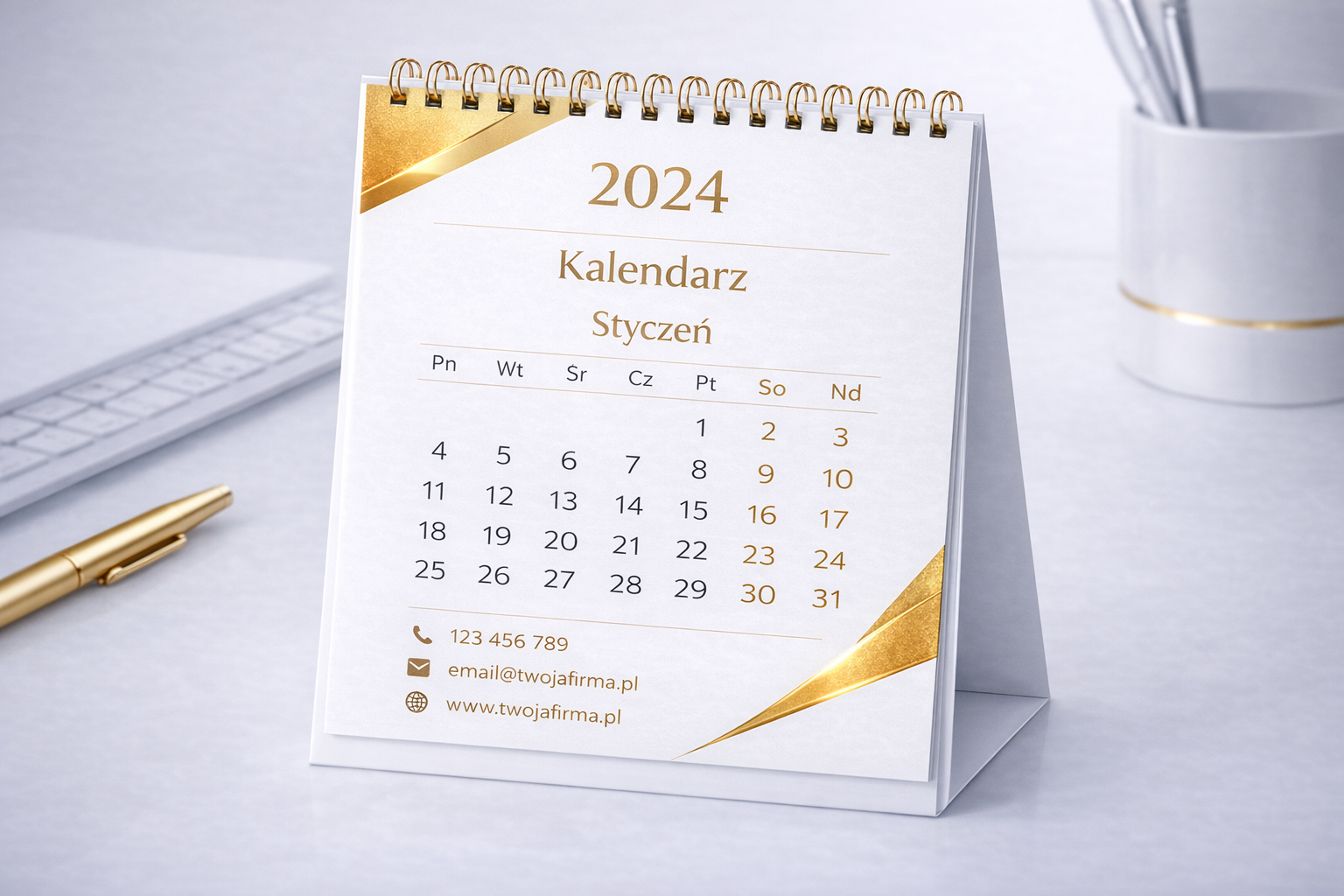 kalendarz biurkowy